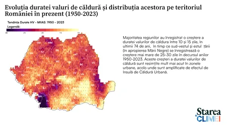 Temperaturile extreme vor afecta jumătate din populaţia urbană a României, până în 2040