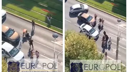 Bătaie cu crose de golf, în traficul din București – VIDEO