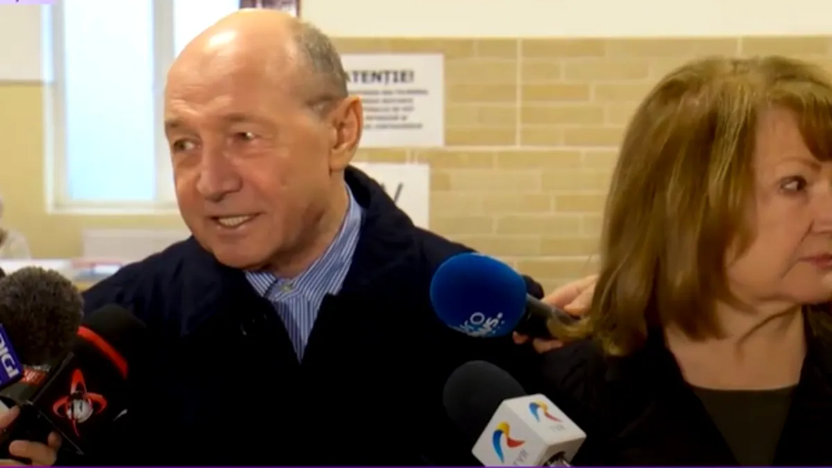 Traian Băsescu a mers la vot îngrijorat: Suntem într-o dezbatere extrem de toxică
