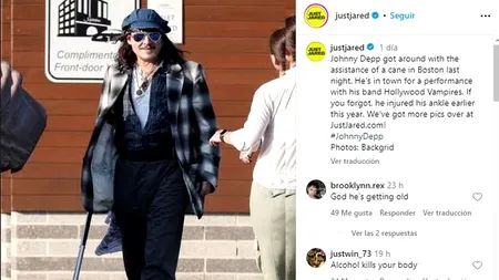 Johnny Depp a ajuns în baston, după ce a fost resuscitat într-un hotel din Budapesta