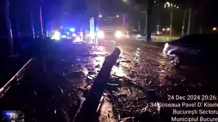 Accident pe Bulevardul Kiseleff din cauza vremii extreme: un copil rănit și trafic blocat VIDEO