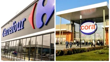 Bombă pe piața de retail. Carrefour închide mai multe supermarketuri după ce a achiziționat Cora