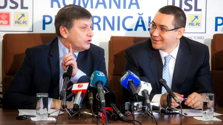 Ponta, pus la punct de Crin Antonescu: „Eu puteam să candidez, USL s-a rupt din cauza lui!”