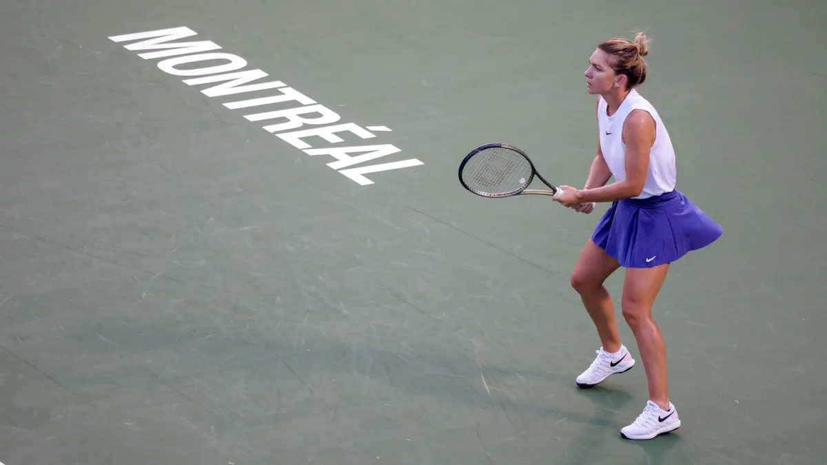 Simona Halep a revenit pe terenul de tenis! Cum s-a descurcat românca, la Montreal: 