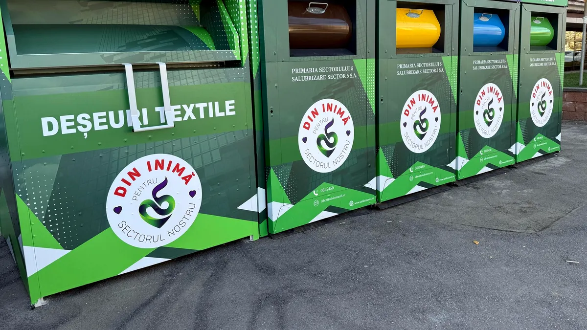 Colectarea selectivă în Sectorul 5. Cum trebuie sortate deșeurile în containerele dedicate