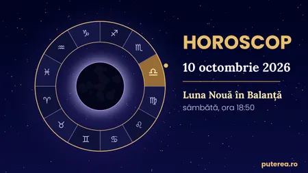 Horoscop 10 octombrie 2026: zodiile care pot porni ceva nou de la Luna Nouă