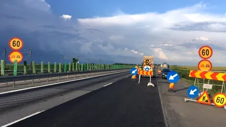 Carambol pe autostrada București-Pitești