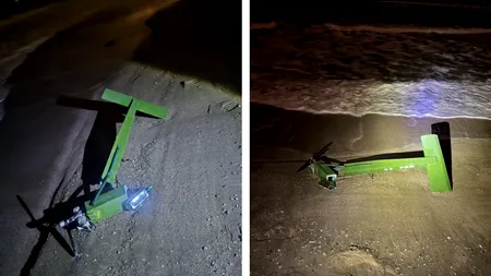 Alertă pe litoral. Dronă descoperită pe plaja din Mamaia
