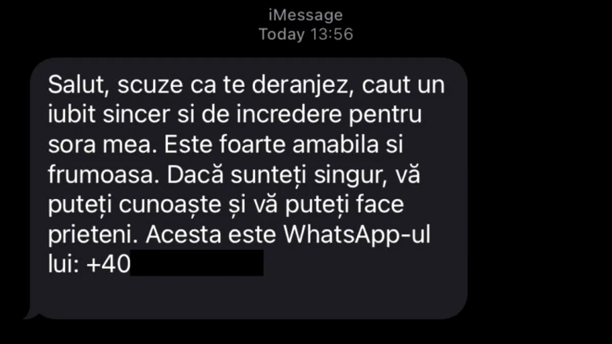 Atenție la fraude! ”Salut, caut un iubit sincer și de încredere pentru sora mea”