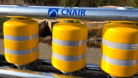 Premieră în România: CNAIR montează parapete rutiere pe rulouri pe DN6, pentru reducerea riscului de accidente