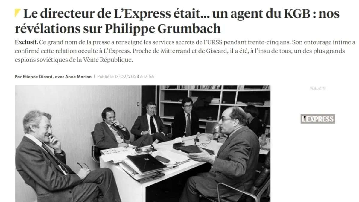 Povestea revistei franceze L'Express. Cine a fost spionul KGB care a condus-o?