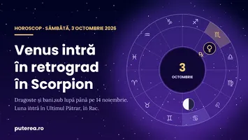 Horoscop 3 octombrie 2026. Patru zodii simt primele schimbarea în dragoste și bani