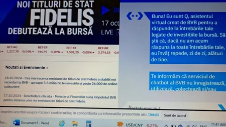 La BVB a intrat în fucțiune ,,Asistentul virtual Q”. Bursa, în continuare prăbușită