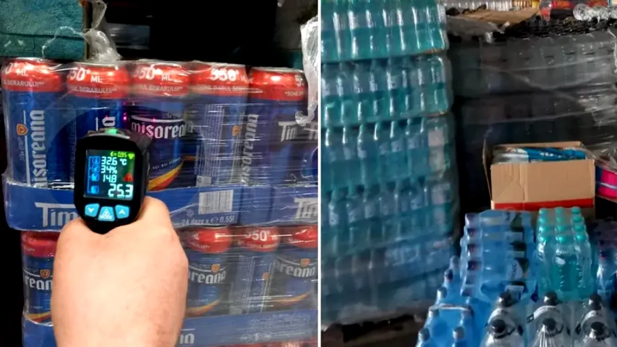 Băuturi ținute la peste 30 de grade în magazine. Sute de controale efectuate de ANPC