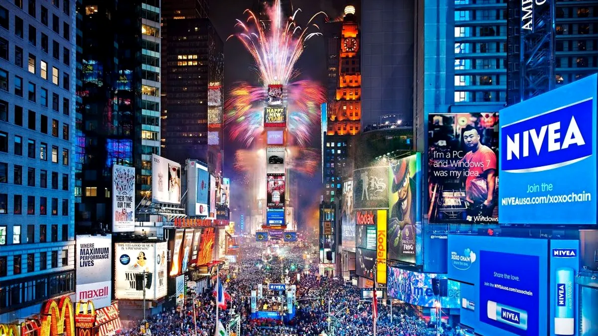 Tradiţionala petrecere de Revelion din Times Square, cu mască obligatorie