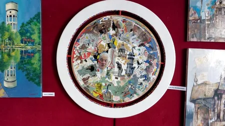 Artă contemporană: Primarul Constantin Toma, pictat și expus la Galeriile de Artă din Buzău, alături de Brâncuși