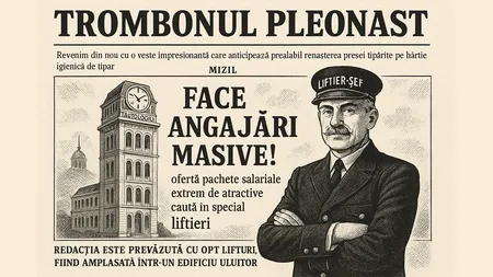 Reapare un ziar care ne-a lipsit: TROMBONUL PLEONAST – sub sloganul „Suntem redundanți, dar relevanți.”