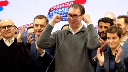 Președintele Aleksandar Vucic revendică victoria la alegerile parlamentare din Serbia