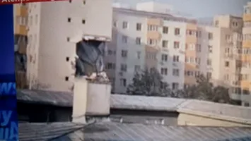 Explozie în Capitală. Etaje întregi ale unui bloc, distruse (VIDEO)