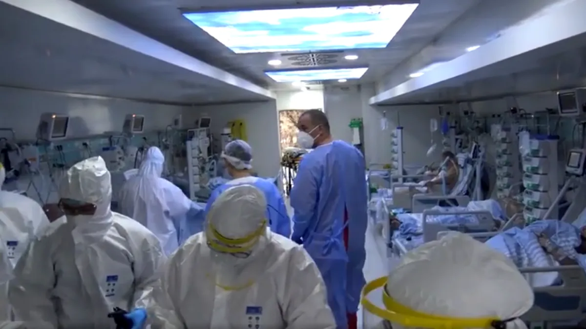 GCS: 10.706 de români infectați cu COVID, internați în spitale