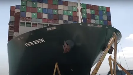 Cargobotul care a blocat în Canalul Suez 130.000 de animale vii din România a fost repus pe linia de plutire