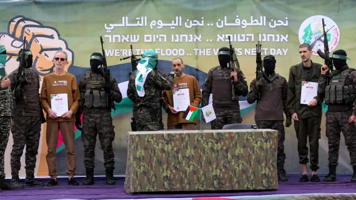 Gruparea Hamas a eliberat trei prizonieri israelieni, în schimbul punerii în liberate a peste 180 de prizonieri din Israel