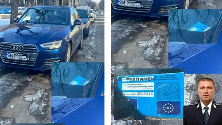 Acuzații grave la adresa unui șef din poliție, care ar folosi ilegal un tichet de parcare pentru persoane cu handicap