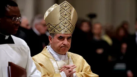 Cardinalul Angelo Becciu, fostul consilier al Papei Francisc, a fost condamnat la închisoare
