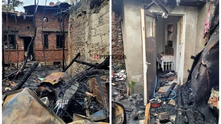 FOTO EXCLUSIV Ce-a rămas din trei case, după incendiul din Vitan. Ancheta este în desfășurare. Oamenii, fără acoperiș în prag de iarnă