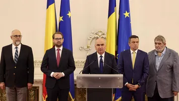 Liderii PSD, PNL, UDMR, USR şi ai minorităţilor au semnat acordul pentru noua coaliţie. Actul prevede premier prin rotaţie şi reforme dure (VIDEO)