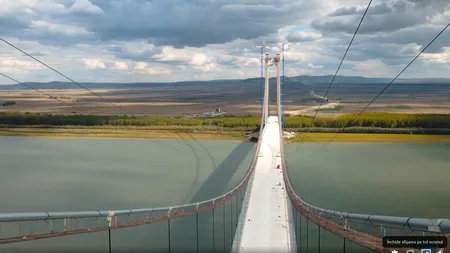 Ca la autostrăzi! Ministerul Transporturilor a anunțat că podul de la Brăila nu va mai fi finalizat în luna decembrie