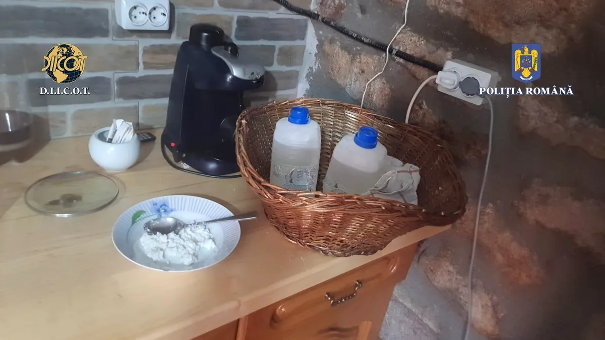 Ani grei de închisoare pentru cei cinci bărbați care produceau cocaină în România, într-un laborator clandestin