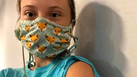 Greta Thunberg s-a vaccinat anti-Covid