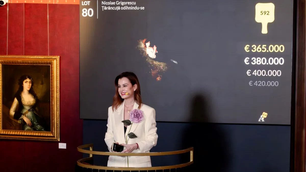 Nou record al pieţei româneşti de artă, preţul lucrării a crescut spectaculos la licitaţie