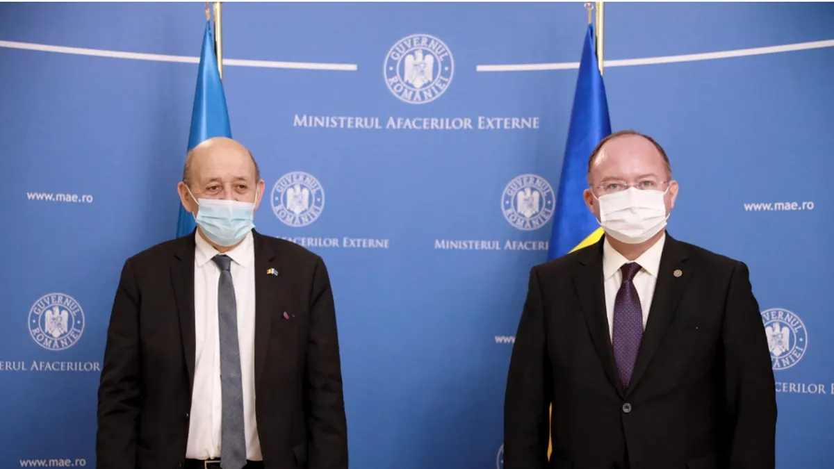 Consultări între miniștrii de externe din România și Franța, pe tema securității regionale