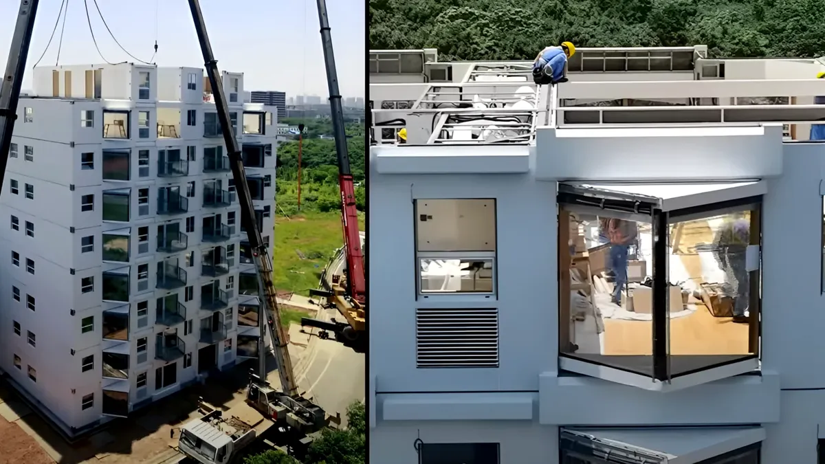 Cum a reuşit China să construiască o clădire cu 10 etaje, în doar 29 de ore (VIDEO)