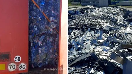 Deșeuri din metal și plastic, oprite la granița cu Bulgaria. Cele peste 37 de tone aveau ca destinație județele Buzău și Călărași