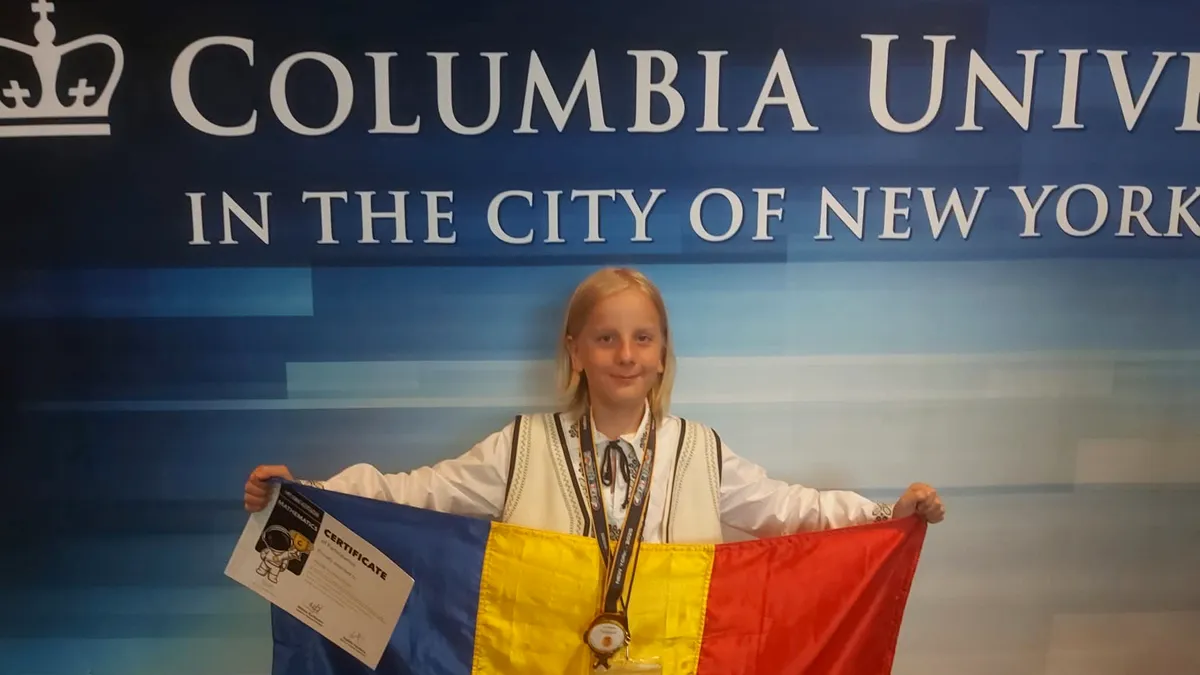 Un elev de 11 ani din Caracal, medalie de aur la Olimpiada Internațională de Matematică din New York