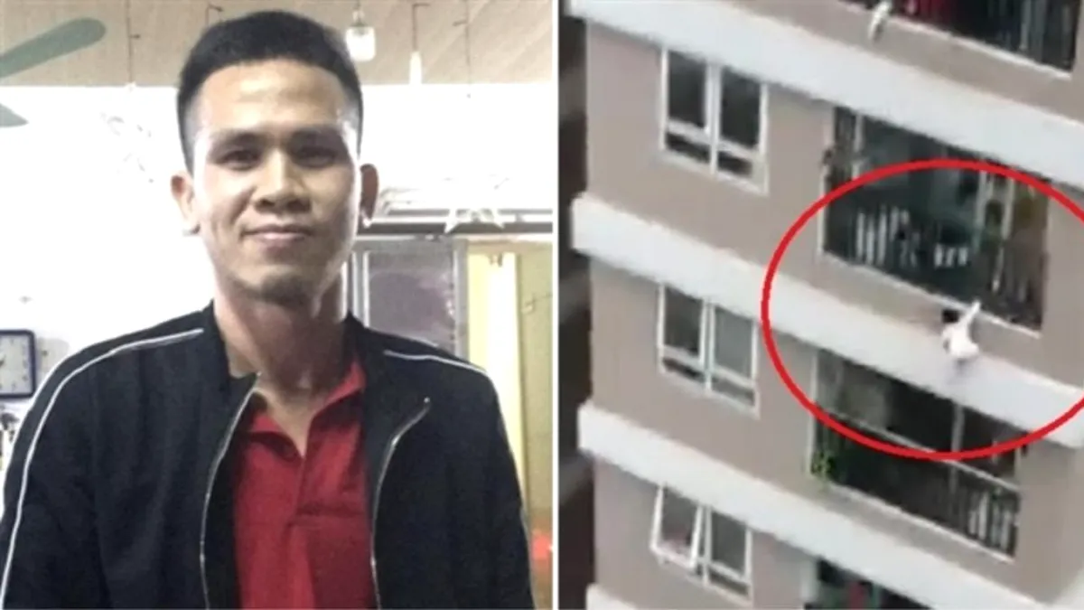 Curierul devenit erou: A prins în brațe o fetiță căzută de la etajul 12 (VIDEO)