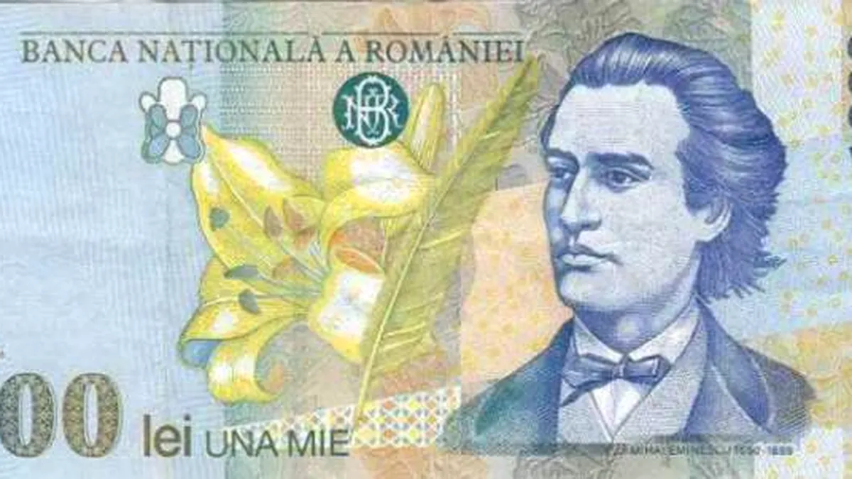 Cu cât se vinde bancnota de 1.000 de lei cu Mihai Eminescu
