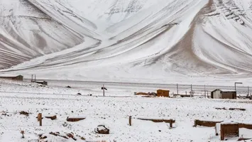 Deșert acoperit cu zăpadă – un fenomen meteo extrem de rar