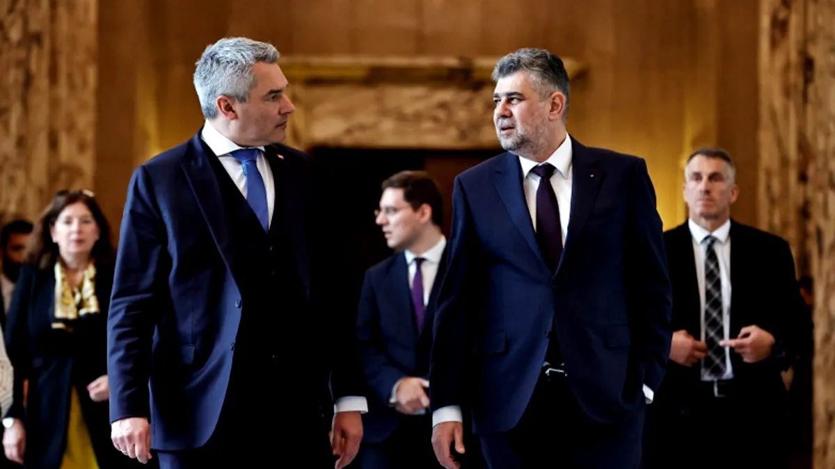 Karl Nehammer a repostat mesajul lui Marcel Ciolacu! Întâlnire prelungită între cei doi demnitari