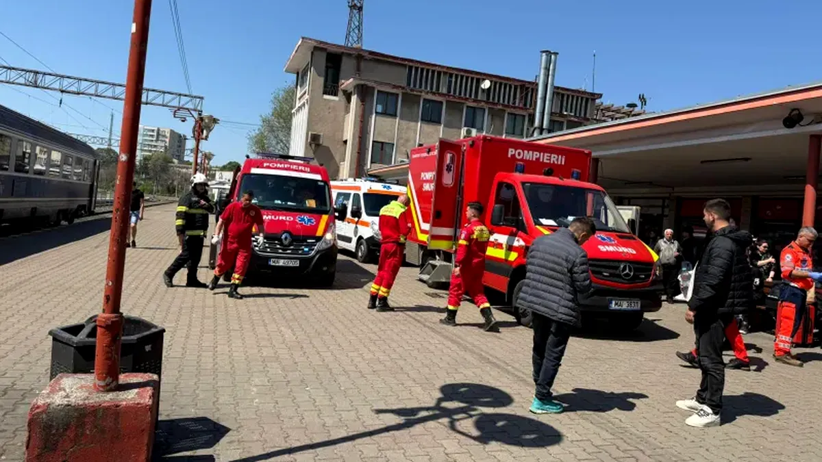 Zi neagră pe căile ferate: ciocnire la Constanța și foc la Sinaia (Video)