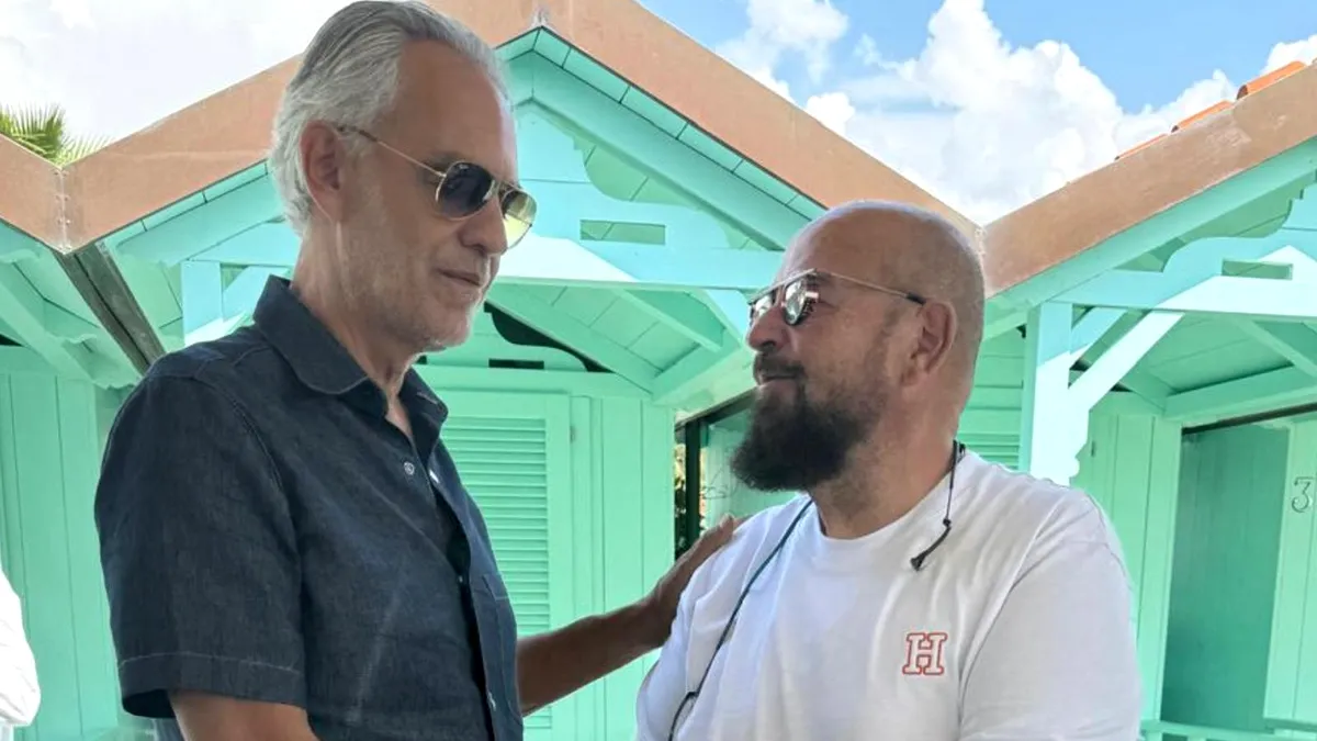 Piedone, întâlnire emoționantă cu Andrea Bocelli: Grazie prieteniei noastre, comunitatea Sectorului 5 și cea din Forte dei Marmi vor deveni surori