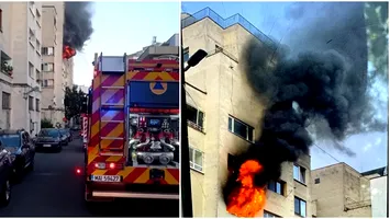 Incendiu puternic într-un bloc din Baia Mare, 28 de persoane evacuate și două transportate la spital