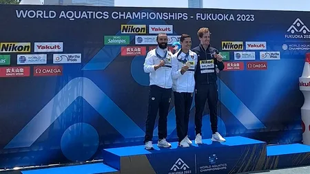 Constantin Popovici şi Cătălin Preda,  aur și argint la Campionatele Mondiale 2023 de nataţie, din Japonia. Performanță uluitoare