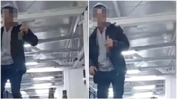 Scandal în Gorj! Angajat al primăriei, surprins dansând cu băutura în mână într-o sală de sport