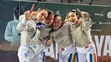 Echipa feminină de sabie a României, aur la Europenele de juniori (VIDEO)