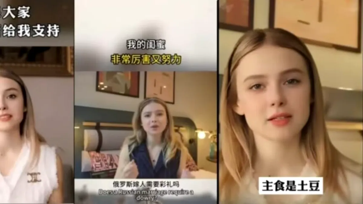 Revoluția AI face victime: Clona perfectă a unei studente ucrainence promovează dragostea pentru China și Rusia