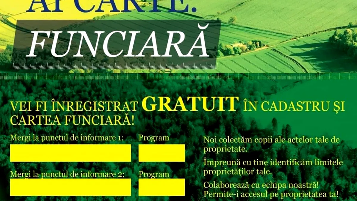 Cadastru gratuit pentru cetățeni: ANCPI alocă peste 300 milioane de lei